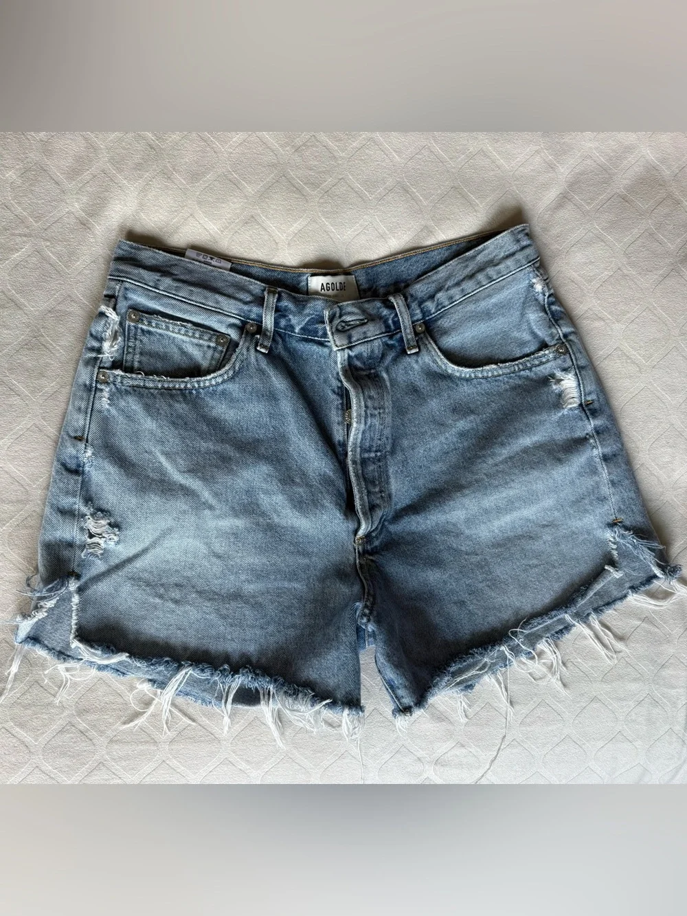Agolde Parker long Cutoff Shorts size 30
